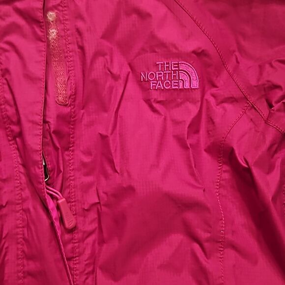 The North Face Jacket Womens Small HyVent Hooded Windbreaker Zipper Pink - Picture 2 of 7